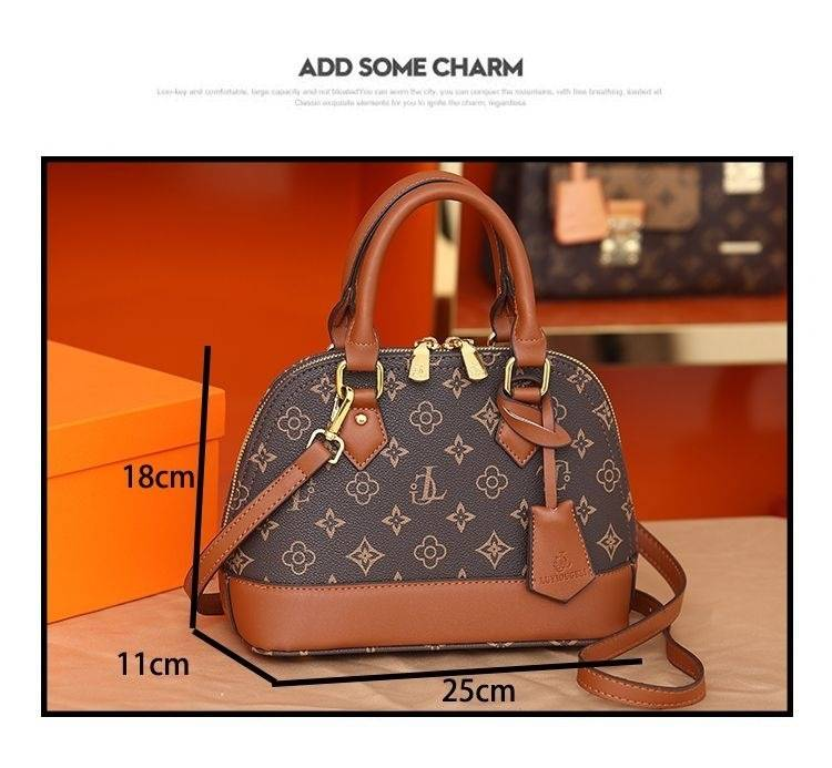 2023 New Bag Female Fashion Print High Appearance Level All-match Shell Bag Hand Bill Of Lading Shoulder Cross-body Female Bag_voghion.com