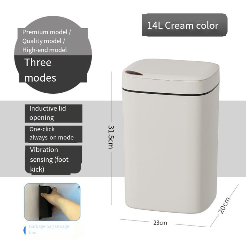 Smart Trash Can High Value Household Kitchen Bathroom Large Capacity Automatic Lid Opening Sensor Trash Can_voghion.com