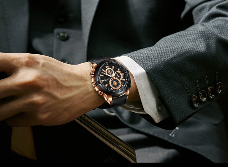 VA VA VOOM Men's Sports Watch Strap Business Calendar Student Waterproof Watch Casual Quartz Watch_voghion.com
