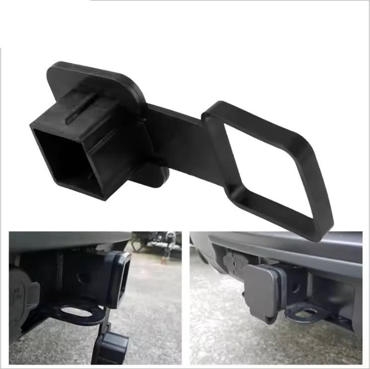 Couvercle de prise de voiture, crochet anti-poussière, bouche carrée, couvercle de protection pour récepteurs de 2 pouces, couvercles en caoutchouc pour attelage de remorquage_voghion.com
