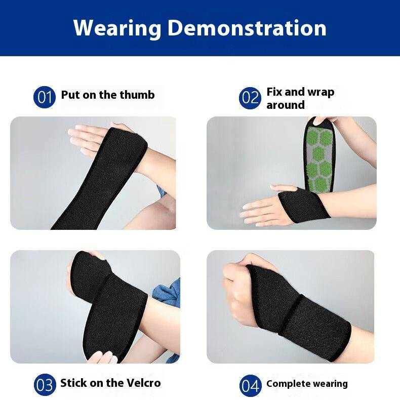Thermal Wrist Support Brace With Herbal Relief – Breathable Compression Wrap For Sprains, Arthritis & Daily Pain (Unisex, One Pair) – Ideal For Tennis_voghion.com