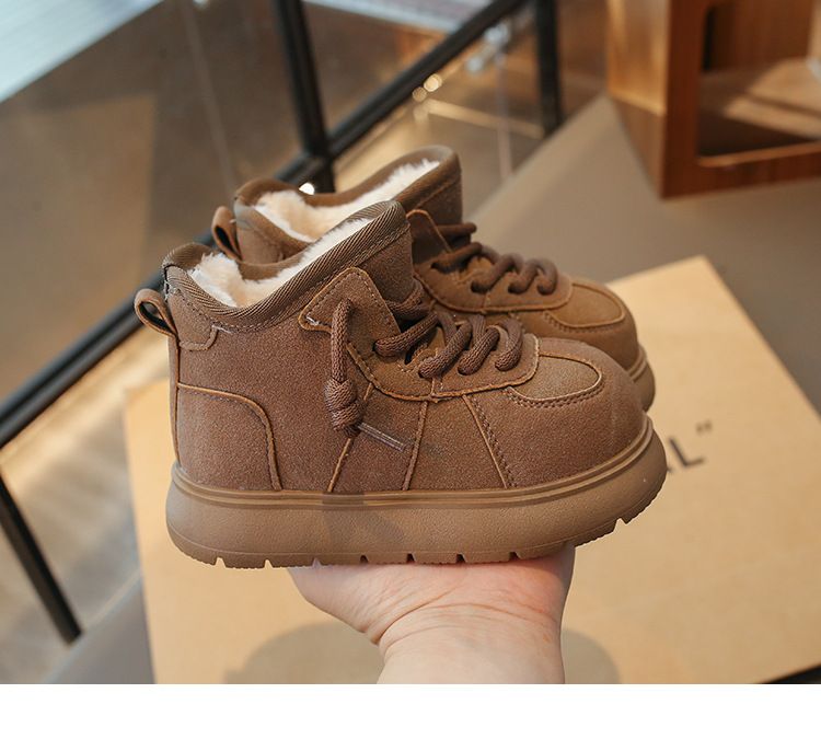 Big Head Snow Boots, Cotton Shoes, Women's 2025 New Winter Style, Lined And Thickened, Wearable, Thick Soled, Anti-slip, Warm, Short Boots_voghion.com