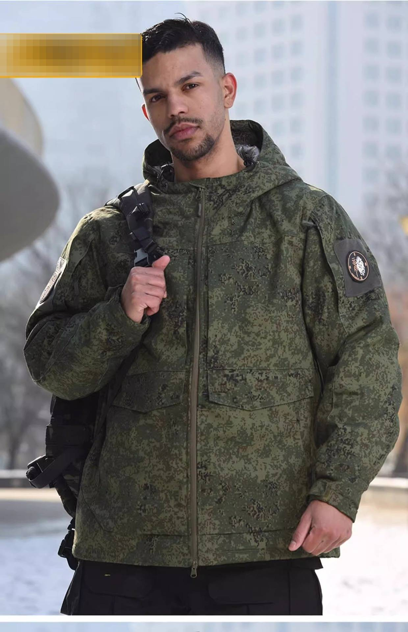 Men's Winter Camouflage Thermal Jacket With Waterproof & Windproof Design – Heavy Duty Insulated Coat For Outdoor Adventures_voghion.com