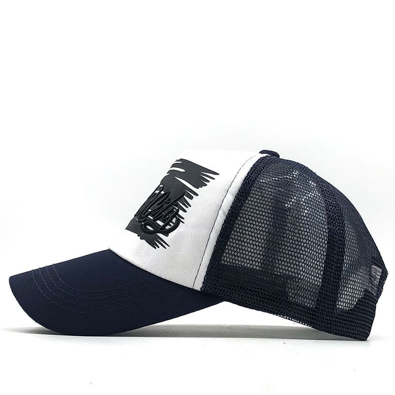 Unisex Washed Cotton Embroidered Men's Wave Baseball Made Old Duck Cap Women's Outdoor Hat_voghion.com