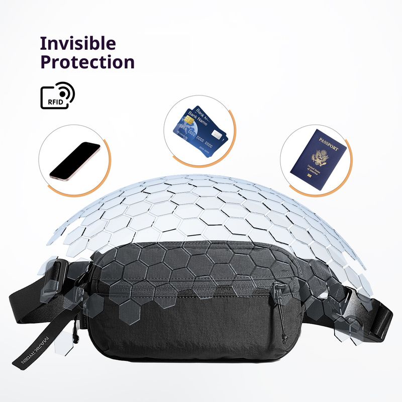 Herren-Umhängetasche, leichte Luxus-Schultertasche aus Nylon mit wasserabweisendem Design für den urbanen Streetstyle, wasserabweisende Brusttasche_voghion.com