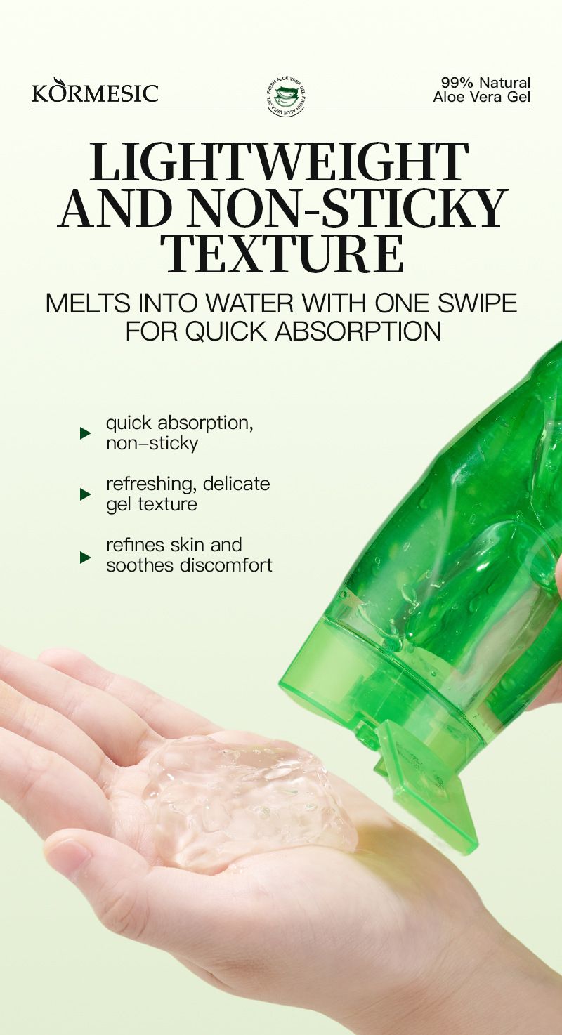 KORMESIC Aloe Vera Gel 120g Exquisite Packaging, Comfortable, Atmospheric And Beautifu_voghion.com