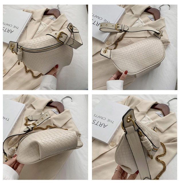 2023 Nuova catena Marsupio in pelle da donna Marsupio con tracolla Borsa a tracolla Mini Marsupio Borsa per telefono per ragazza di moda_voghion.com