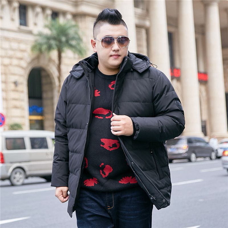 Winter New Hooded Down Jacket Large Plus Size Men's Coat Casual Warm Thick Trendy_voghion.com
