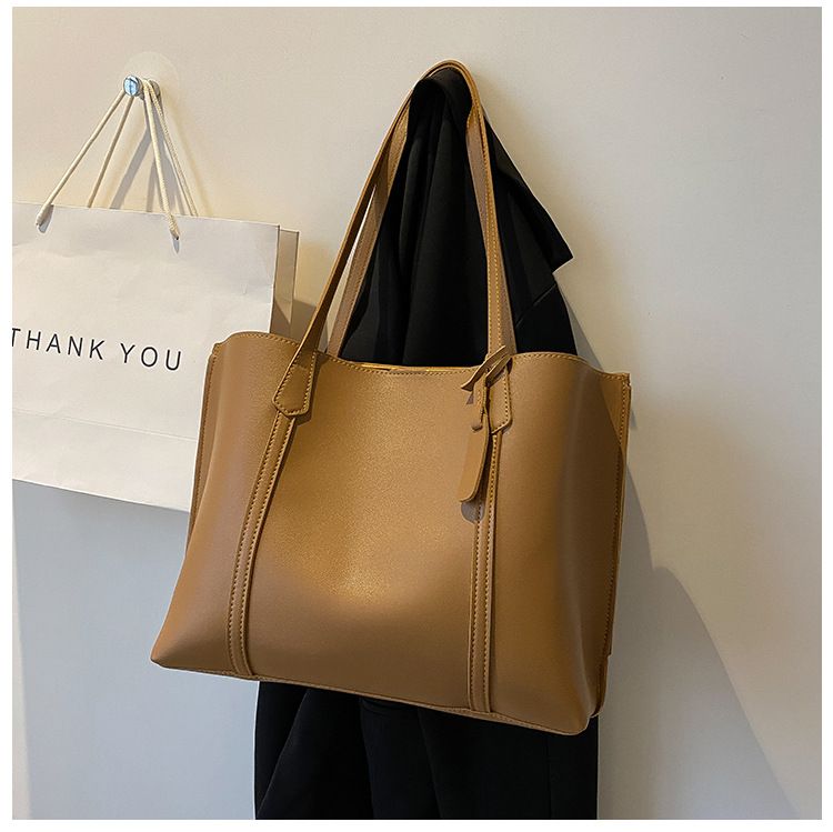 Grands sacs pour femmes automne et hiver 2021, nouveau style coréen, tendance, simple, grande capacité, en cuir souple, sac à bandoulière décontracté et polyvalent_voghion.com