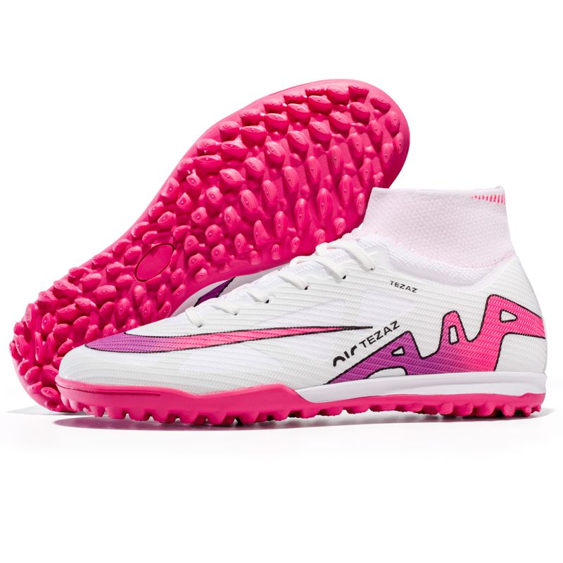 Scarpe da calcio alte da uomo, da esterno e da interno, da ginnastica, con tacchetti TF, sportive, per adolescenti_voghion.com
