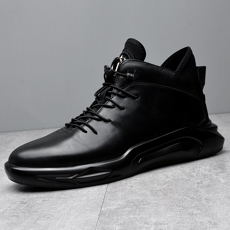 6657 'S Stivali Martin in vera pelle, stile britannico, versatili, alla moda, casual, autunno inverno, foderati in pile_voghion.com