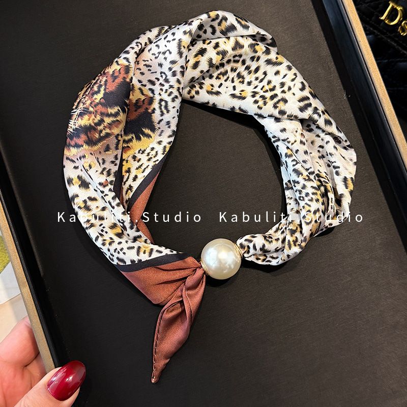 Colletto per camicia professionale abbinato, con fibbia magnetica a righe bianche e nere, in seta, stretto e lungo, per protezione del collo da donna_voghion.com