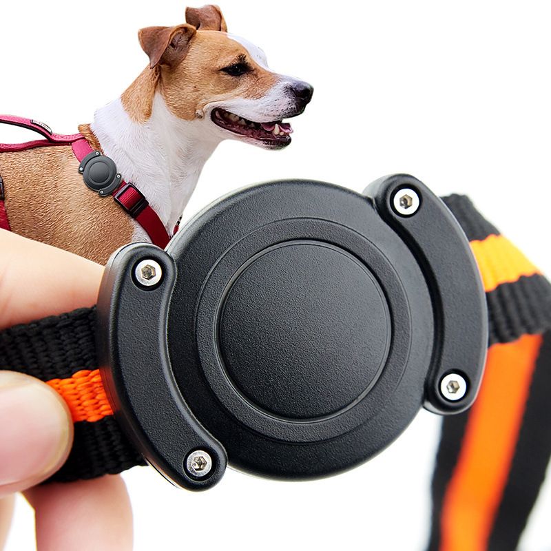 Convient pour collier de chien AirTag, housse de protection de suivi étanche IPX8, boîte anti-perte, localisateur d'animaux avec vis_voghion.com