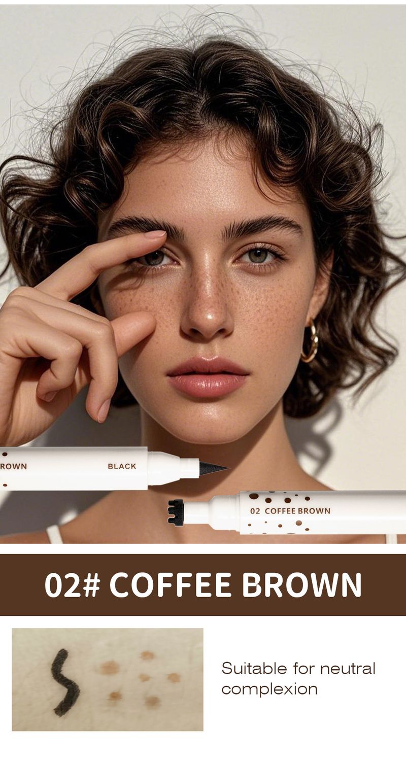 Kissbeauty Natural Simulation Waterproof Sweatproof Freckle Eyeliner Quick-Dry Makeup New Product_voghion.com