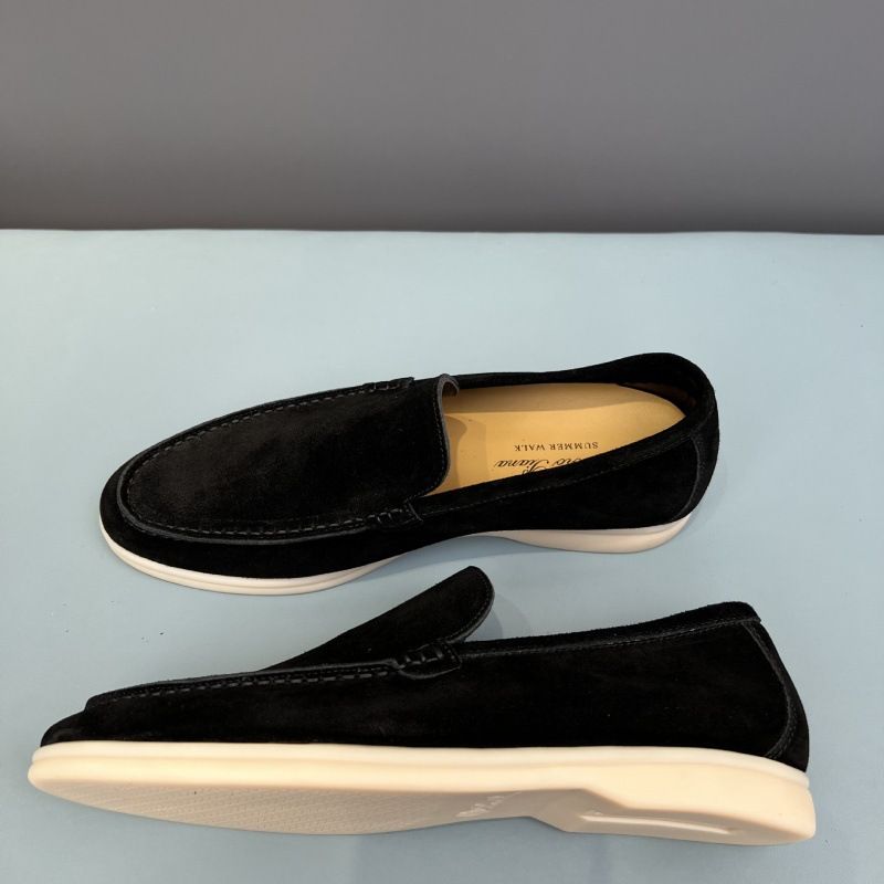 2024 New Le Fu Shoes Men's Genuine Leather LP Soft Bottom British Style One Step Stepping Nuo You Pianya_voghion.com