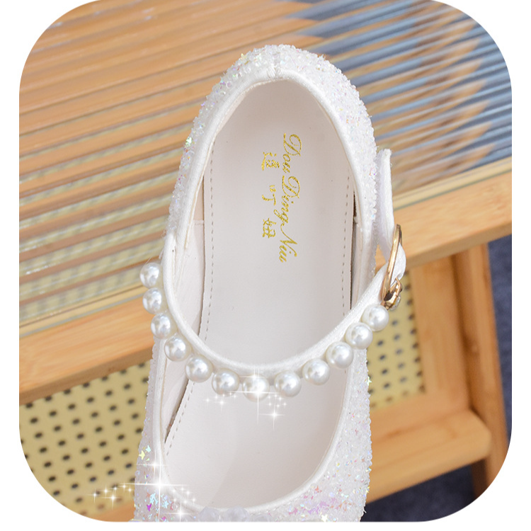 Mädchen Prinzessin schuhe Weiß leder schuhe frühling und herbst neue kinder high heels mit kleinen mädchen host kleid einzelnen schuhe_voghion.com