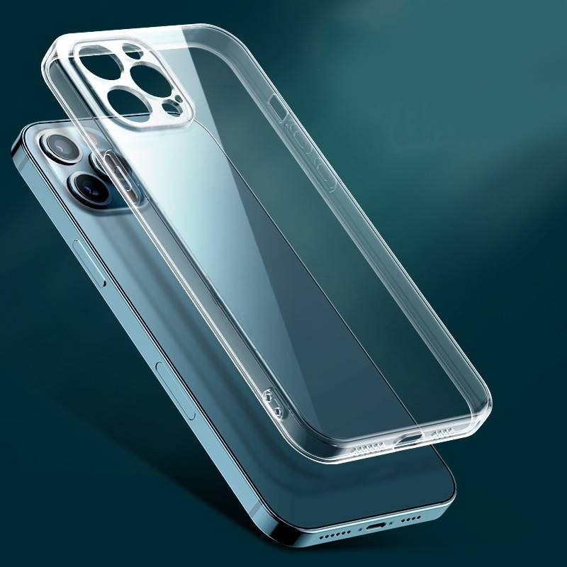Przezroczysta obudowa telefonu iPhone 11 12 13 14 Pro Max Etui silikonowe miękkie etui na iPhone 13Mini 12Mini X XS Max XR 8 7 6 6s Plus SE2020 Tylna obudowa_voghion.com