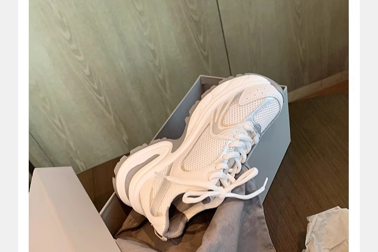 Women's Grape Mom New Style Splicing Mesh Thick Bottom Heightening Breathable Sports Style Dad Shoes For Women_voghion.com