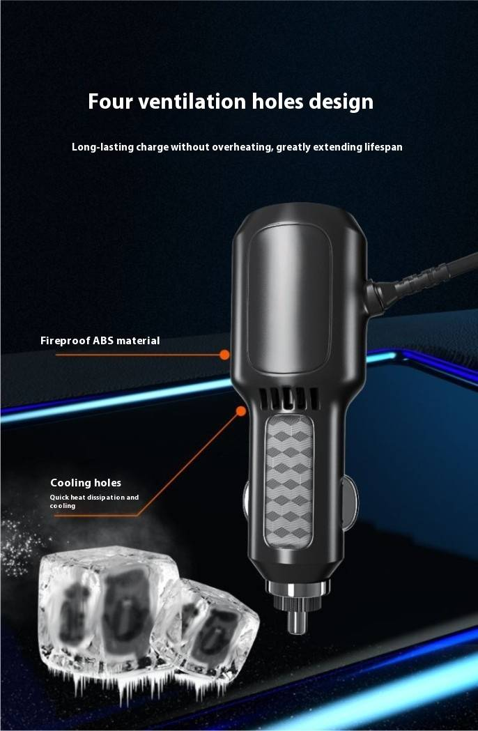 12V-24V To 12V DC Power Converter Cable - 1A/2A/3A Adjustable Output With Cigarette Lighter Plug & DC5521 Connector_voghion.com