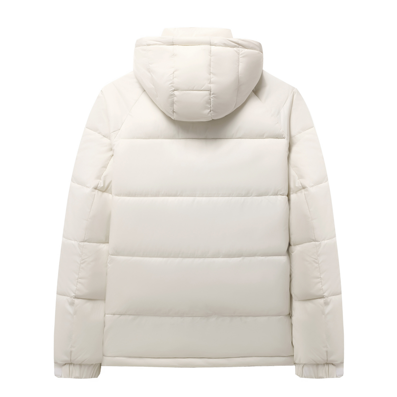 Unisex Lightweight Winter Hooded Jacket – Warm Cotton Puffer Coat For Men & Women (Black, Blue, White, Sizes L-4XL, Machine Washable, Loose Fit)_voghion.com