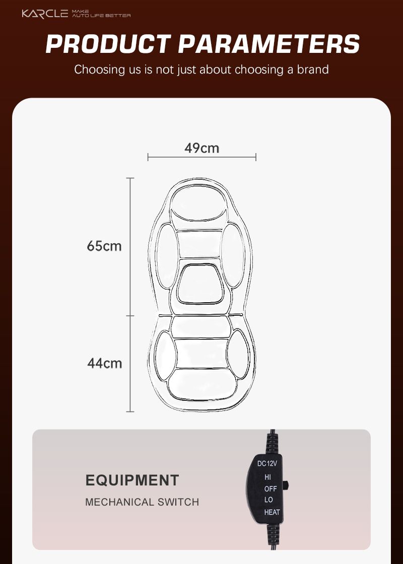 Coprisedile riscaldato invernale per auto, 12 V, cuscino riscaldante, antiscivolo, universale, tappetino protettivo per auto._voghion.com