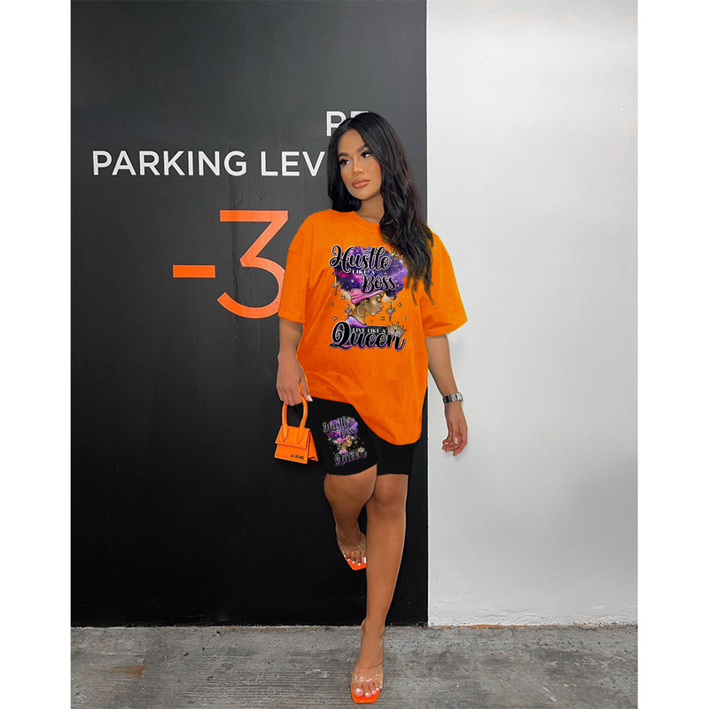Sweat-shirt imprimé pour femmes, ensemble deux pièces décontracté à la mode_voghion.com