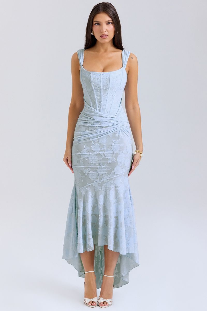 2025 Summer Hot Sale New Sexy Fashion Off-Shoulder Tube Top Corset Bodycon Mermaid Long Dress For Women_voghion.com