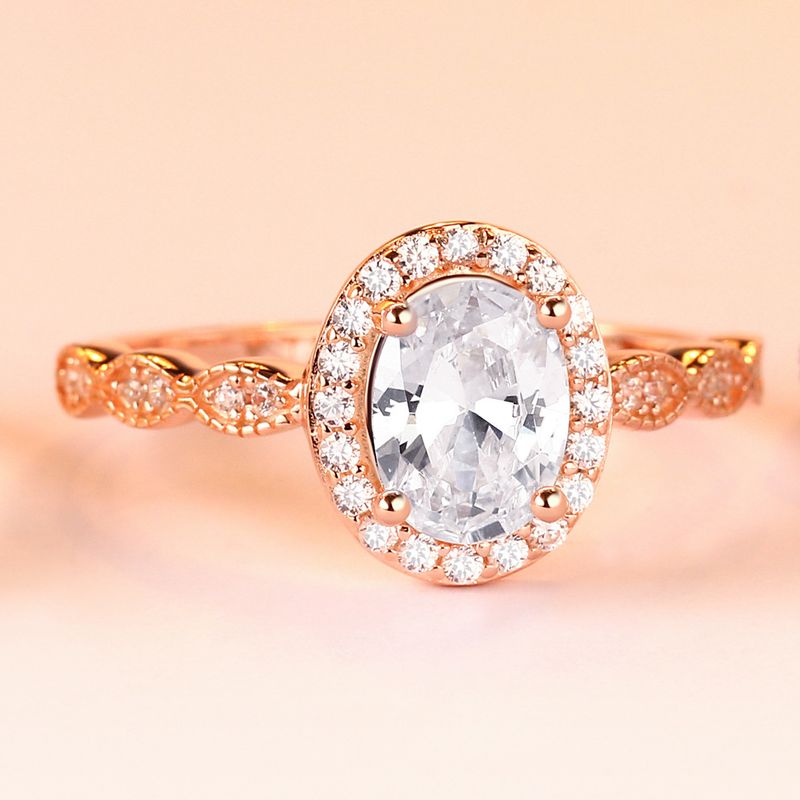 Set di anelli retrò con zirconi - Anelli in argento sterling 925 in stile europeo (3 pezzi)_voghion.com