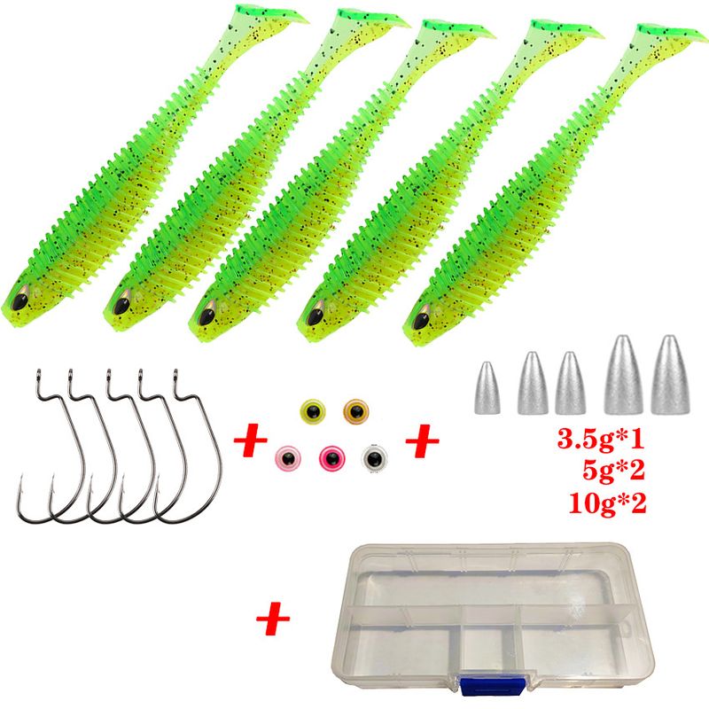 Fishing Lures Lure Soft Bait Set Texas Fishing Set Without Bottom Hanging Full Set_voghion.com