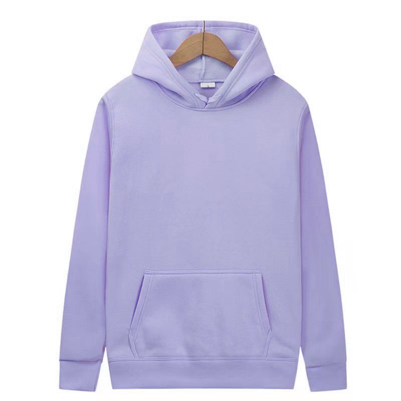 Men's And Women's Plain Hoodie Sweatshirt Fleece Multi-color Multi-size Autumn Winter Sportswear Factory Stock_voghion.com