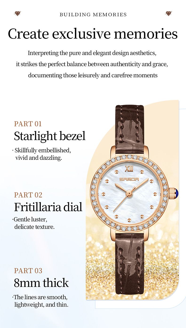 Elegante Damenuhr mit Diamantakzenten, Perlmuttzifferblatt und wasserdichtem Quarzwerk – perfekt für jeden Tag_voghion.com