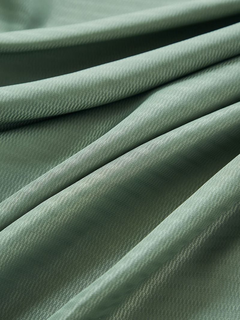 Cortinas semitransparentes modernas – cortinas de poliéster com babados para sala de estar (forro 100% blackout opcional, sem necessidade de furação, branco/prata/verde)_voghion.com