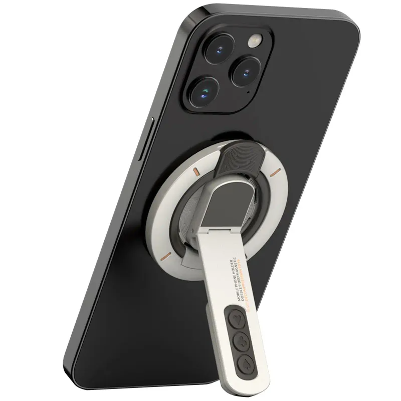 Double Magnetic Holder & Ring 360° Rotatable Stand, Universal Strong Grip Phone Mount For IPhone 12/13/14/15/16 Series_voghion.com