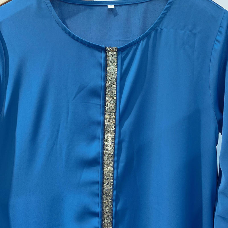 Naisten vaatteet Uusi Malesian muslimi naisten puku paneelit koristeltu paljetteja mekko Muslim abaya_voghion.com