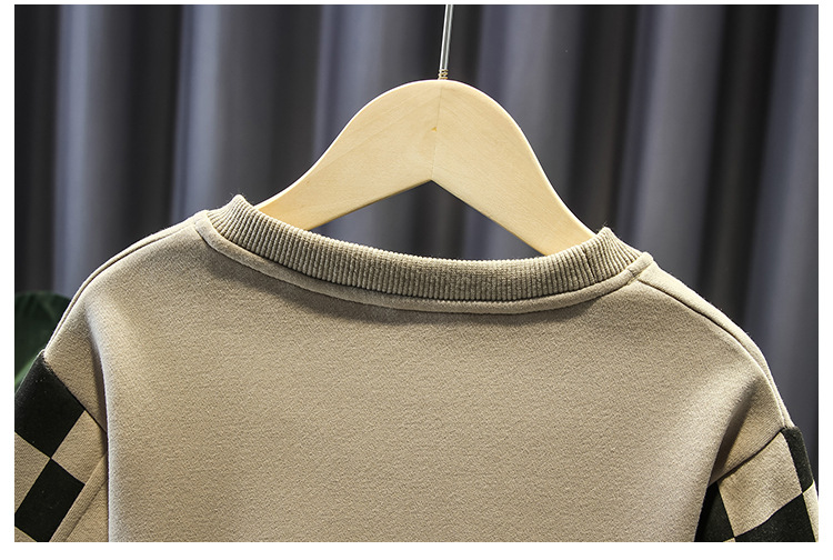 Kinderkleidung, hübsches 2023 neues lässiges, locker sitzendes, modisches Frühlings-Herbst-Trendset für Jungen, zweiteiliges Set_voghion.com