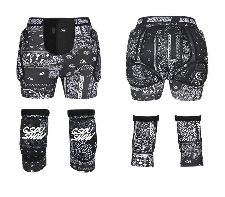 Ny skida Komplett set med knäskydd Dam snowboard dubbelboard utomhusutrustning Ski höftskydd män_voghion.com