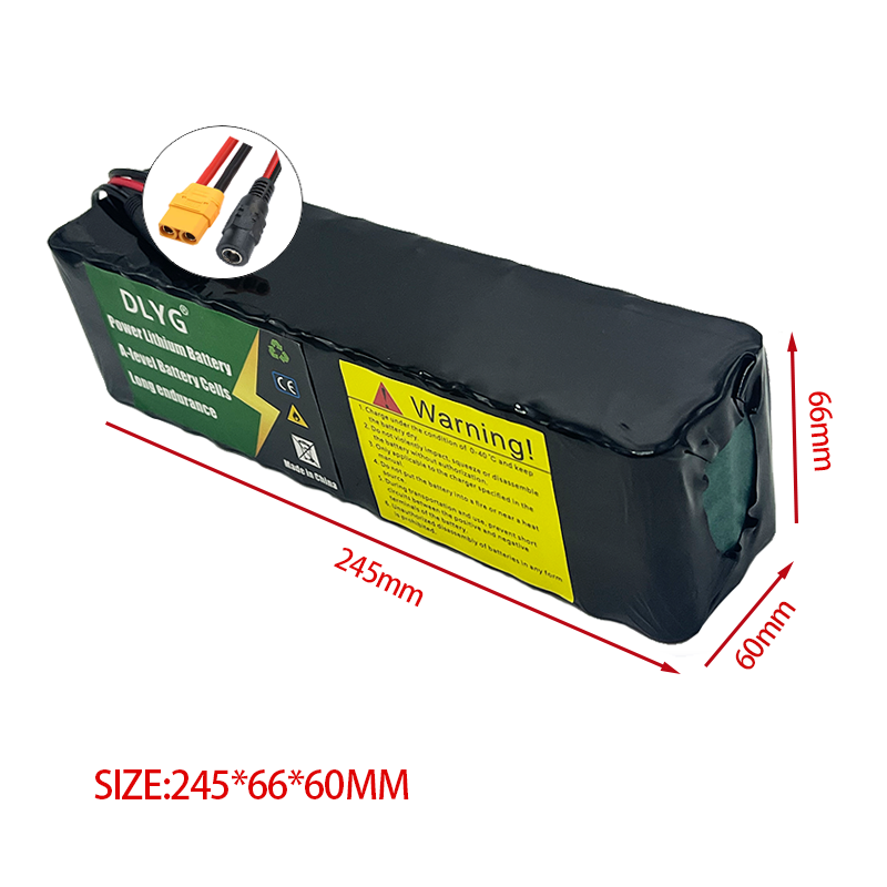 48V 10.5Ah 18650 nofëllbar Lithium Batteriepack 13S3P 500W Power Elektro-Vëlosbatterie, Elektro-Scooter Batterie XT90+DC STECKER_voghion.com