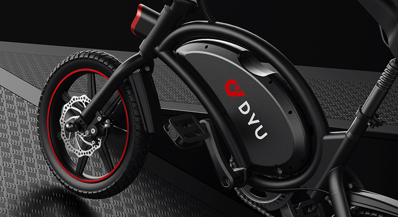 DYU D3F Elektrofahrrad für Erwachsene, 14 Zoll faltbares Elektrofahrrad, Pendler-City-E-Bike mit 250-W-Motor und 36-V-10-Ah-Lithium-Ionen-Akku_voghion.com