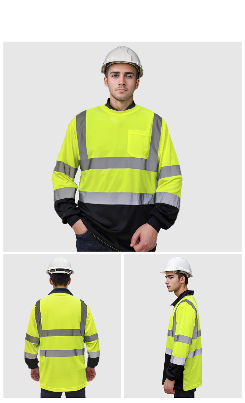 Roupas masculinas mais vendidas, camiseta refletiva, manga comprida respirável, proteção trabalhista, roupas de trabalho, construção, mina, armazém, roupas de trabalho_voghion.com