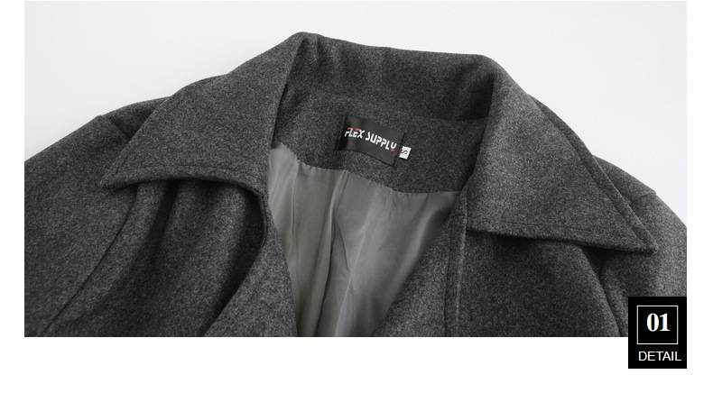 Thickened Mid-length Double-breasted Men's Woolen Coat For Autumn And Winter, Fitted Overcoat_voghion.com