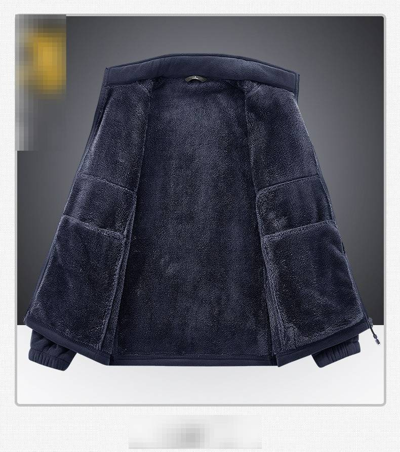 Herren Fleecejacke Sport Kapuzenpullover Mantel Plus Samtjacke Futter österreichisches Korn_voghion.com