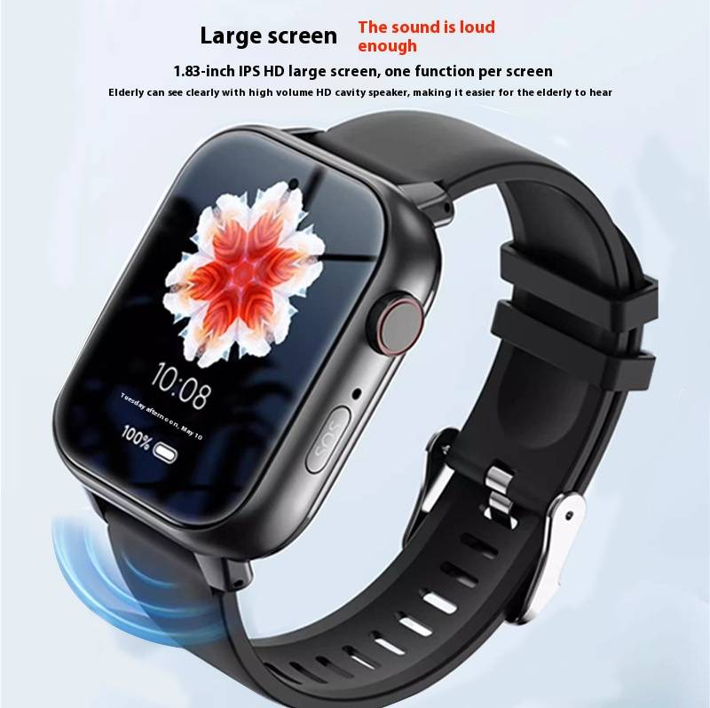 Universele smartwatch met simkaartsleuf, waterdicht, hartslag- en bloeddrukmeter, GPS-tracking en belfunctie voor kinderen en volwassenen_voghion.com