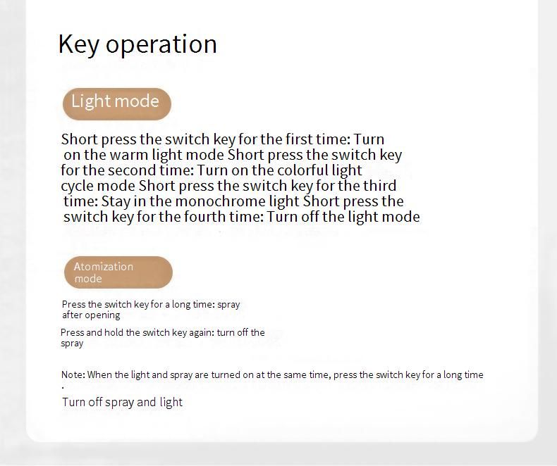 Ocean Ultrasonic Aroma Diffuser With 7-Color LED Mood Light, USB Humidifier For Home & Office, White & Apricot Options_voghion.com