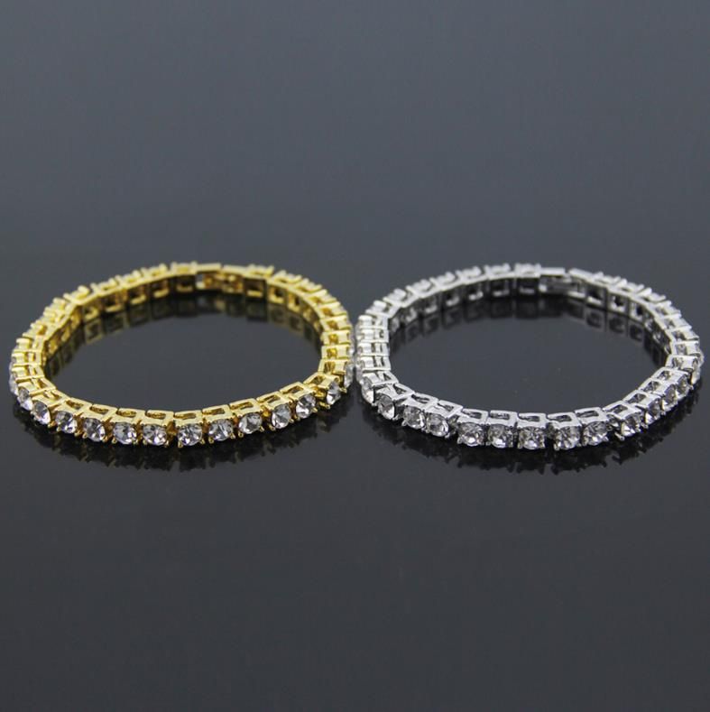 Heiße Verkäufe Europa und Amerika Hip-Hop Einreihige Diamant Kristall Armband Männer Mode Armband für Männer_voghion.com