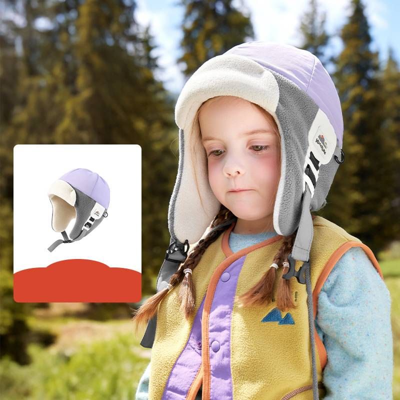 Wintermütze für Mutter und Kind mit Ohrenklappen – Warme und winddichte Pilotenmütze für Jungen und Mädchen – Weiches Nylonmaterial – Erhältlich in Mitternachtsblau und Wüstenbraun_voghion.com