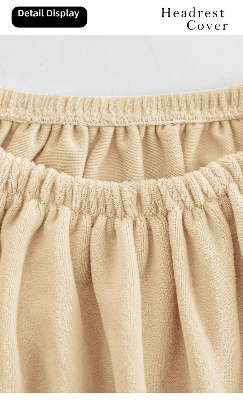 Stuhlrückenbezug aus Polyester – Atmungsaktiver und dehnbarer Kopfstützenschutz für Bürostühle, staubdichter Halbbezug für Chefsessel und Schreibtischstühle_voghion.com