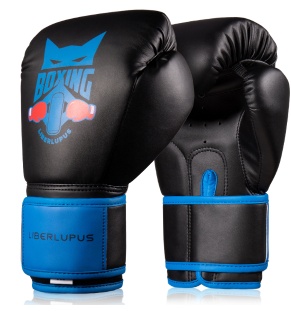 Guantoni da boxe per bambini per allenamento - Guanti da sacco da boxe in PU per ragazzi e ragazze (4OZ/6OZ/8OZ) - Guanti da sparring blu e rosa per arti marziali e fitness_voghion.com