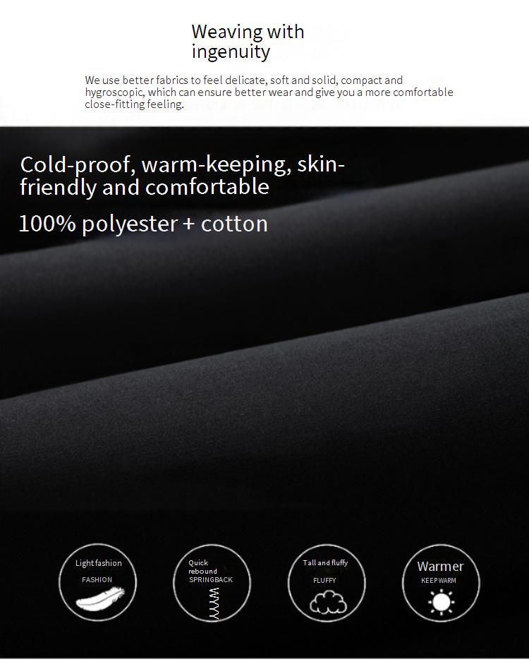 Plus-Size Winter Coat For Men – Thickened Polyester Puffer Jacket, Oversized Fit (M-6XL, Black/White/Brown/Blue)_voghion.com