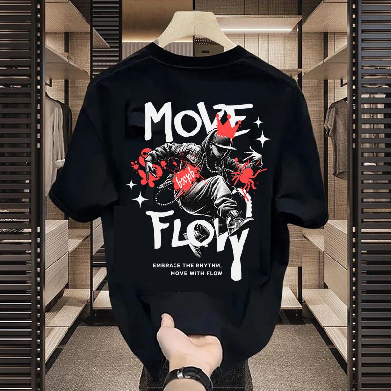 Helt ny sommer-T-shirt med korte ærmer og trendy tøj til mænd_voghion.com