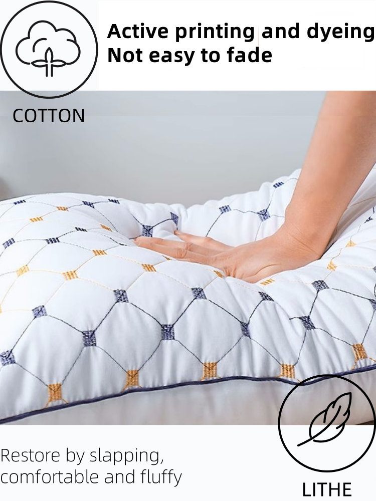 Oreillers antibactériens et indéformables pour la protection de la colonne cervicale, pour un sommeil réparateur. Pour un usage domestique. Oreiller simple doux et confortable._voghion.com